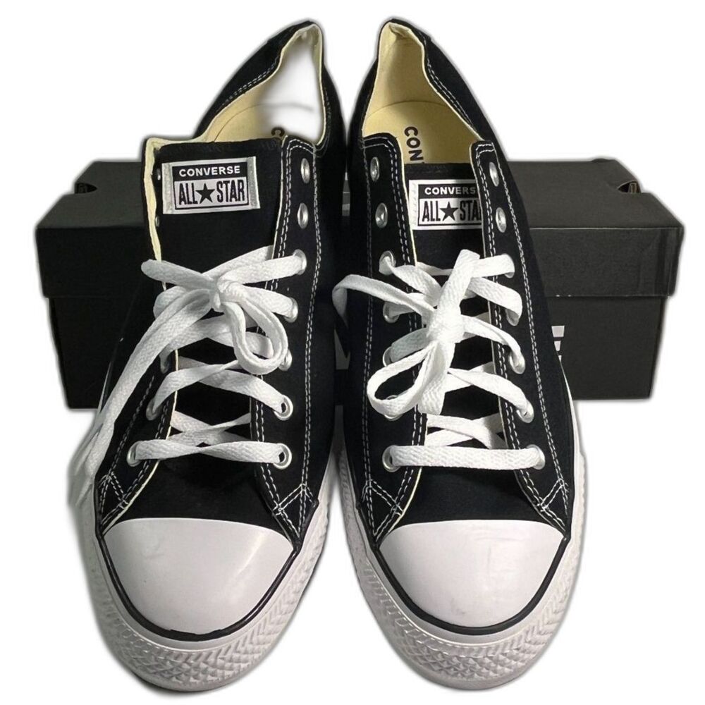 Converse Chuck Taylor All Star Unisex M-SZ14  W-SZ16 Black Low Top Sneakers NEW - Picture 2 of 7